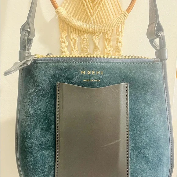 Gemi Bags M Gemi Teal And Black Crossbody Bag Poshmark